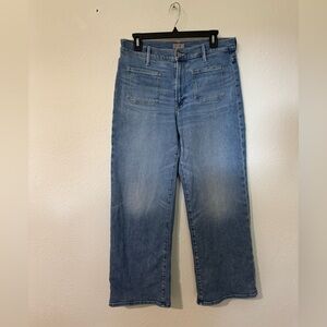 Mother Patch Pocket Mid Rise Maven Ankle in Avant Gardener Size 30